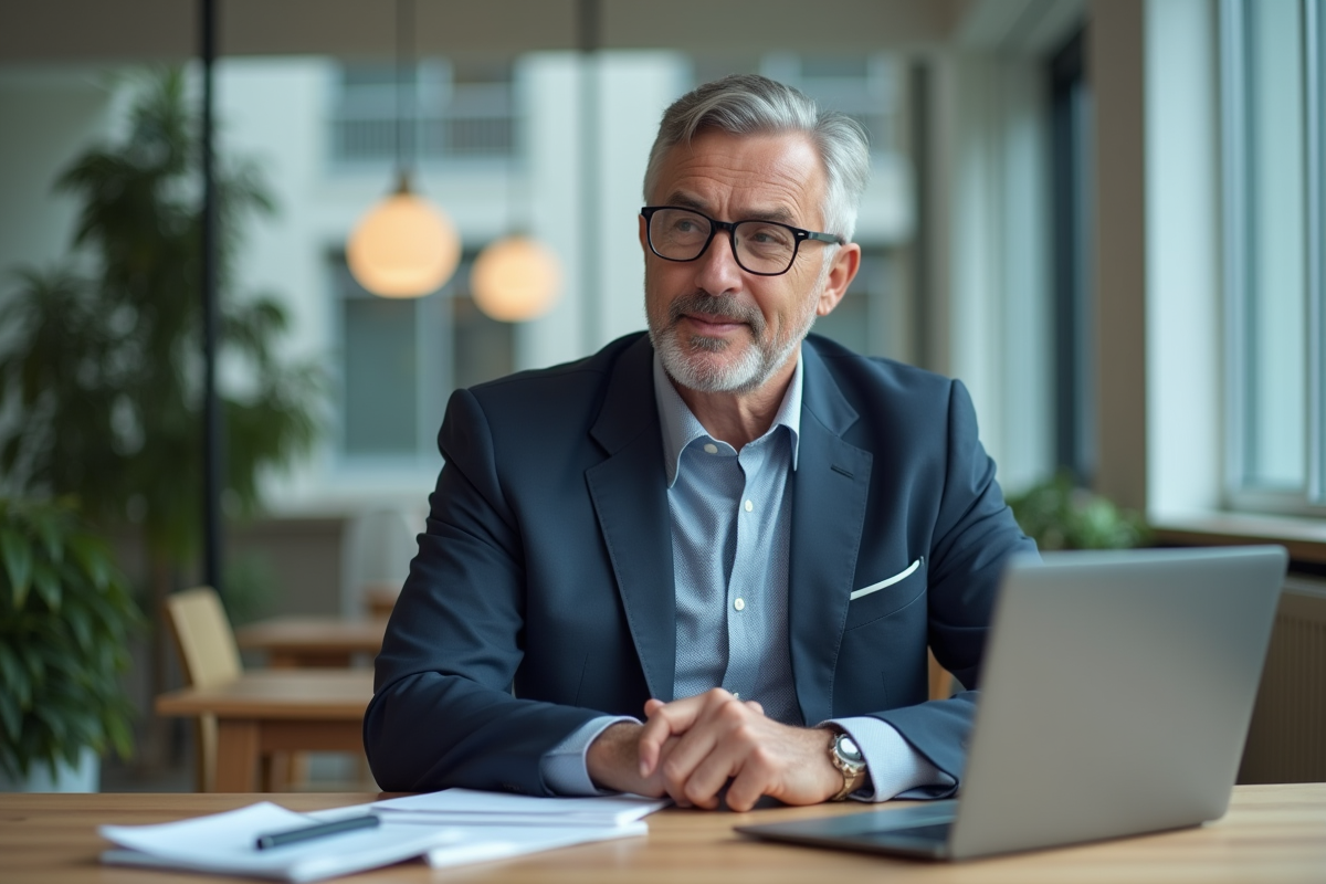 Conseiller en prêt immobilier en portrait professionnel