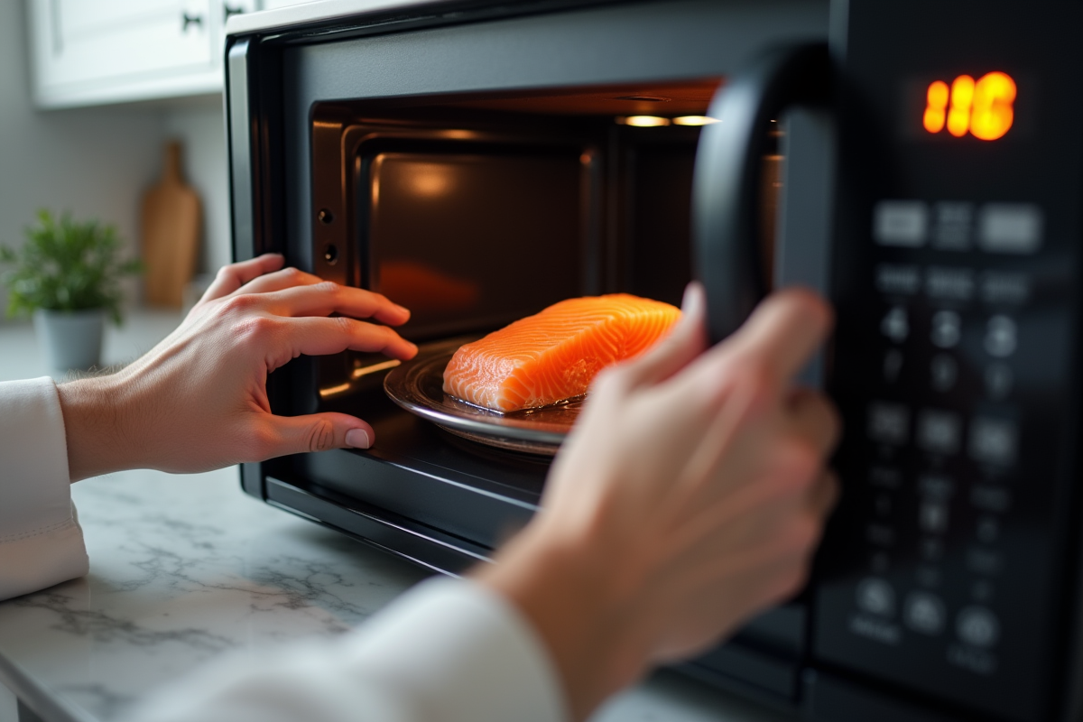 Mains réglant le minuteur d