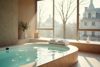 Suite spa privée à Paris avec jacuzzi intérieur