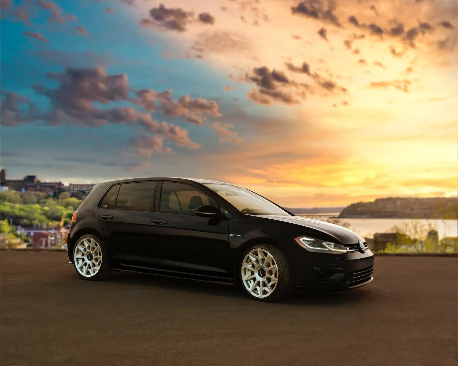 black honda sedan on road during daytime